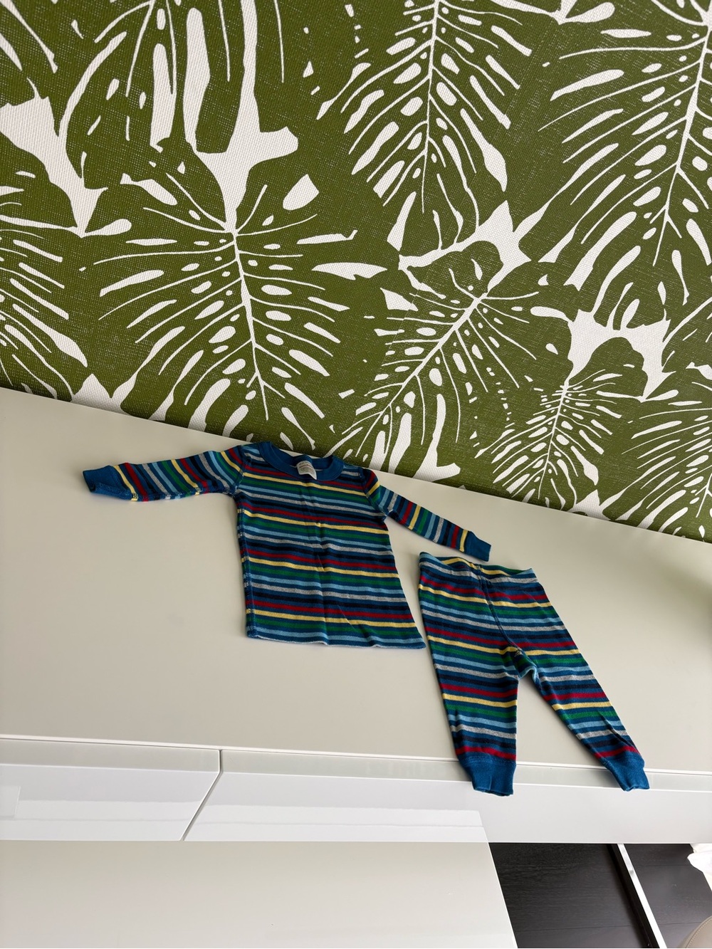 Hanna Andersson Multicolor Striped Kids One-Piece Bodysuit Set